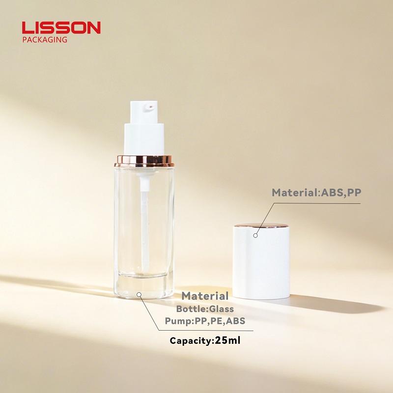 25ml Flower Shaped Glass Cosmetic Bottle