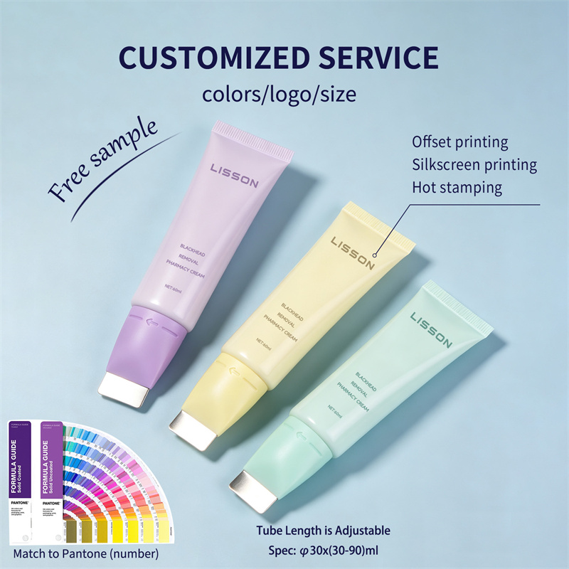 zinc alloy applicator cosmetic tube
