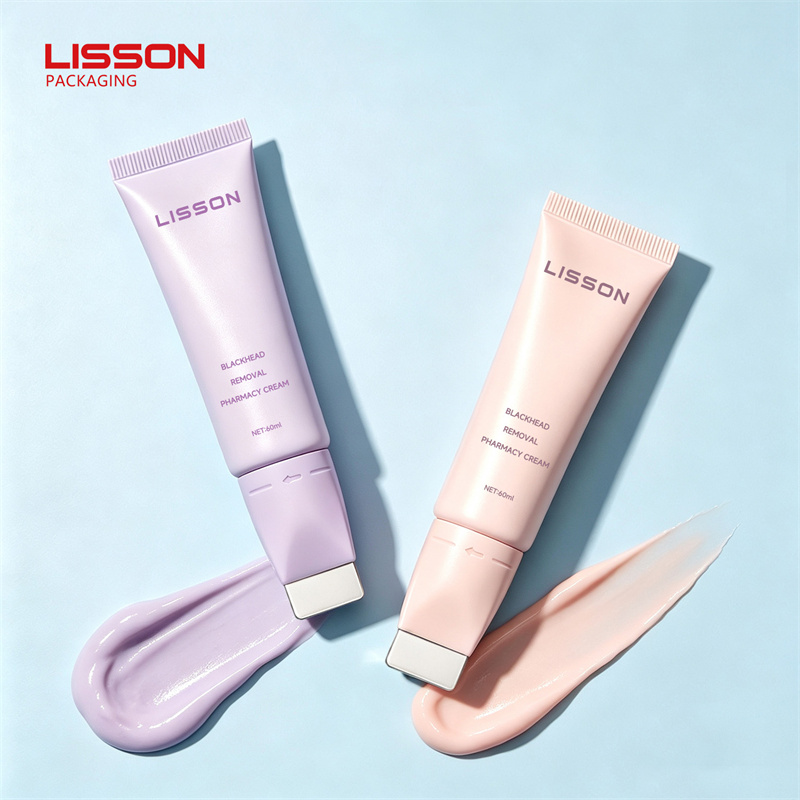 custom PE oval skincare tube 