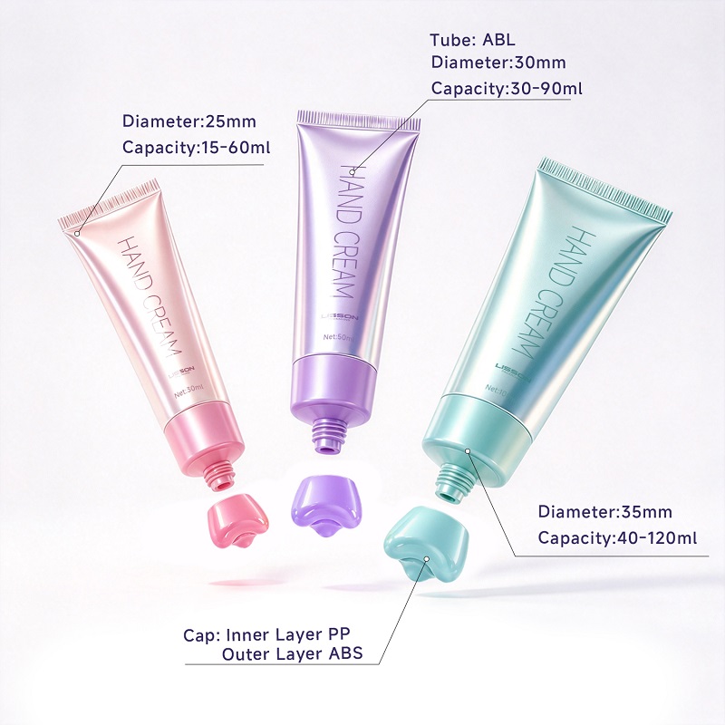 Cosmetic Tube with Acupoint Massage Cap Series