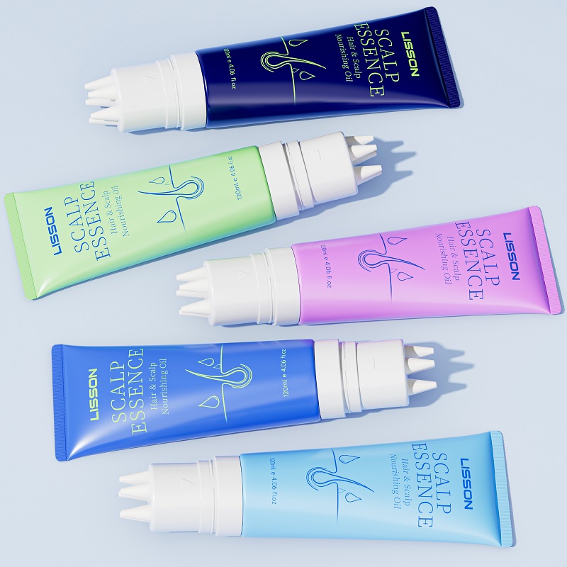 D40 silicone comb applicator scalp care tubes in multiple colors