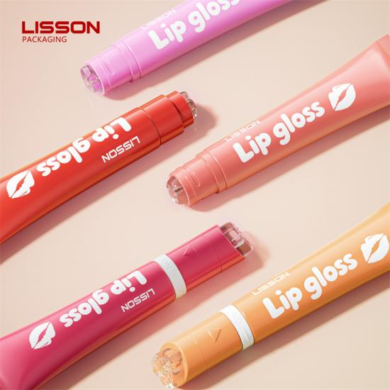 Bao bì ống son bóng với đầu bôi bằng silicone cao cấp