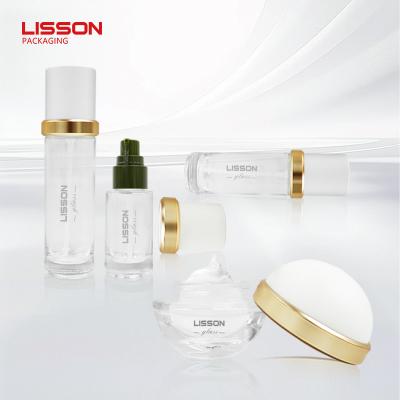 Skincare Glass Bottles and Jars Packaging Set