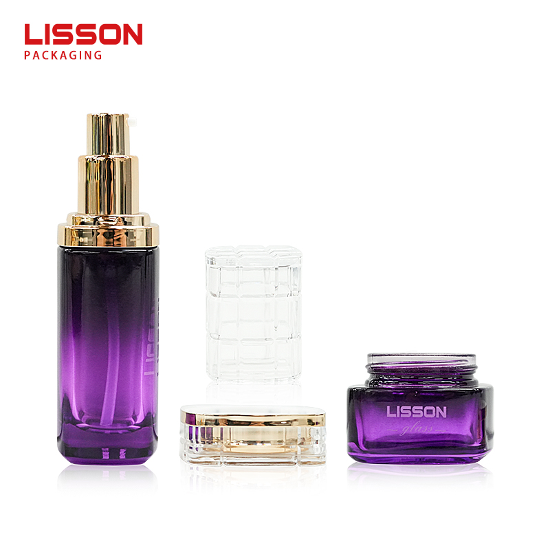 Skincare Glass Bottle and Jar
