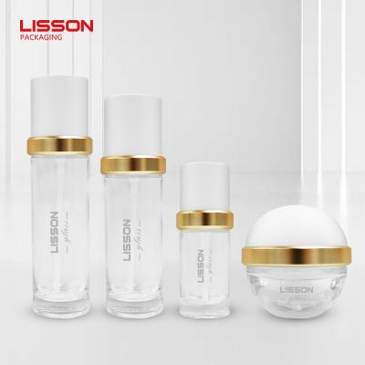 Skincare Glass Bottles and Jars Packaging Set