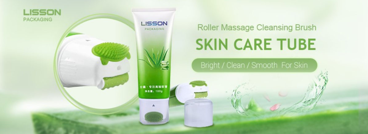 Bàn chải massage làm sạch da chuyên dụng dạng ống nhựa